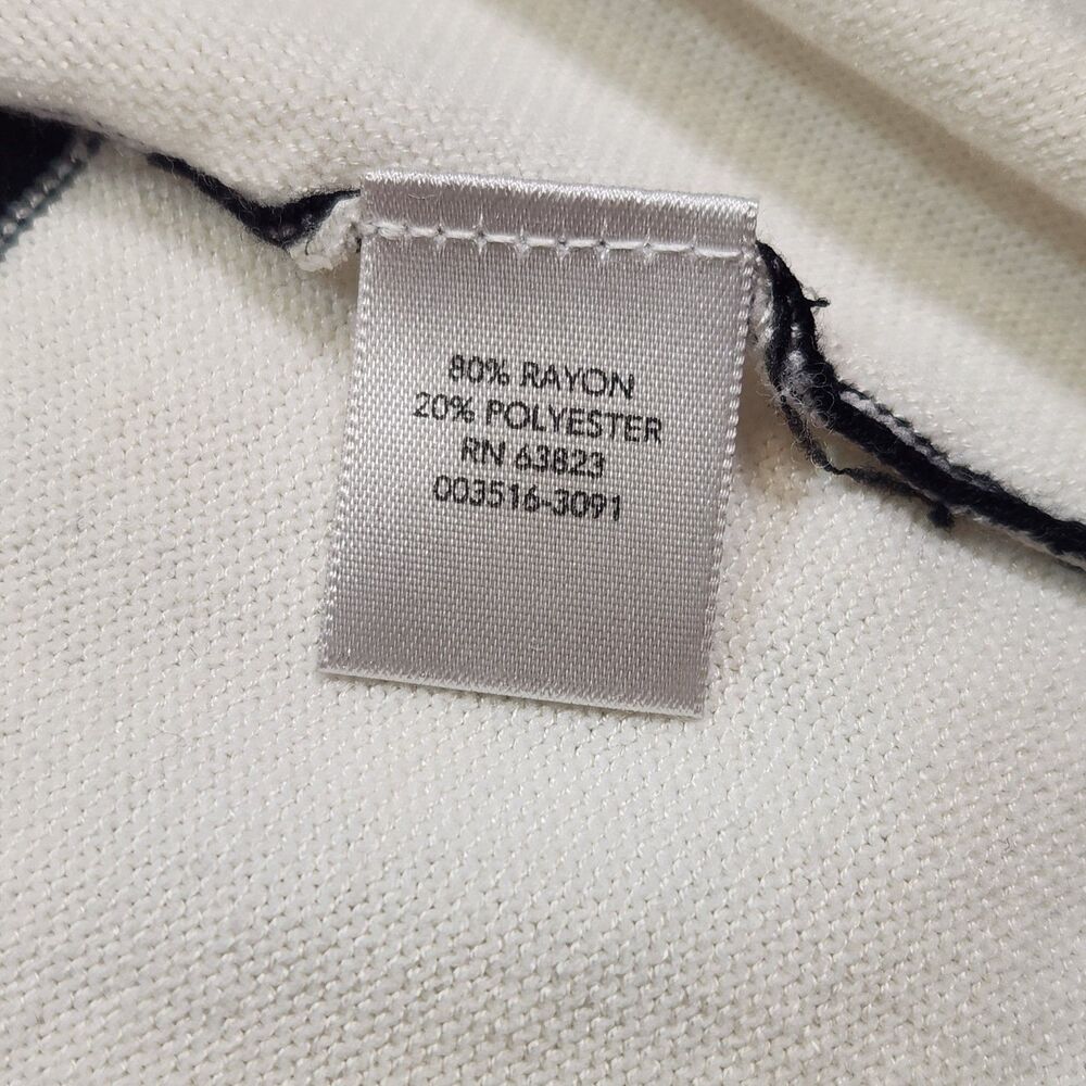 Christopher & Banks Color Block Open Front Cardigan Striped Knit Woman’s XL - Picture 7 of 12